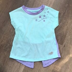4 for $25 | New Balance top size 12m blue & purple with shirt tail